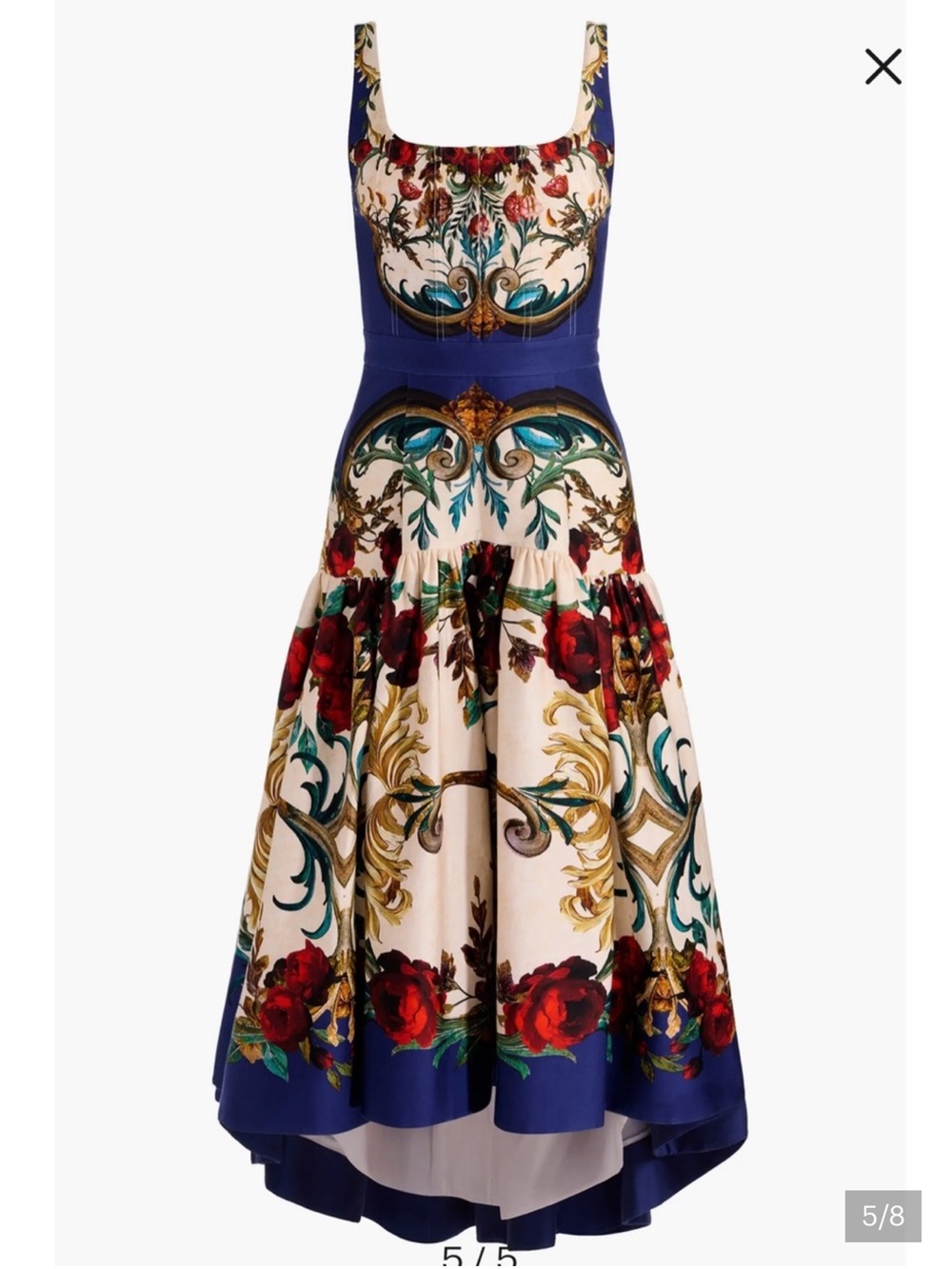 Alice + Olivia Baroque Gilded Rose Diana dress 4 $660 - Picture 5 of 8